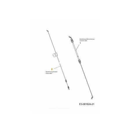 ALAMBRE BOWDEN: VELOCIDAD ÚNICA: 42 CM 746-05061 ORIGINAL MTD | Newgardenstore.eu