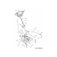 PIASTRA DI MONTAGGIO DELLO STERZO 783-08386D-S ORIGINALE MTD