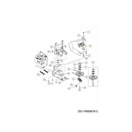REAR COVER 092.66.012 ORIGINAL MTD | Newgardenstore.eu
