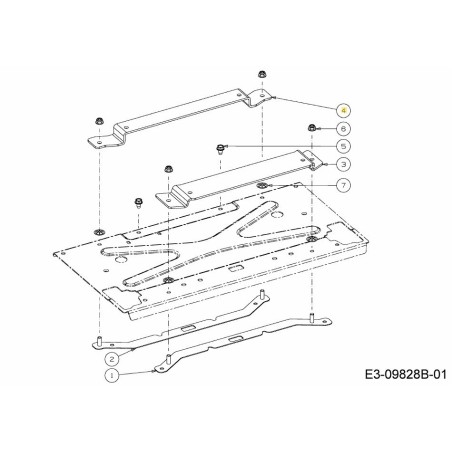 FRONT SEAT BRACKET 703-10052ACY ORIGINAL MTD | Newgardenstore.eu