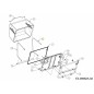 Cadre de sac tubulaire gauche 749-05000637 d'origine MTD