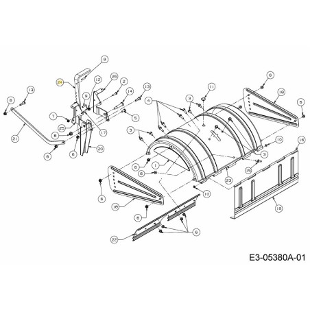 ADJUSTMENT BRACKET 786-04356638 ORIGINAL MTD | Newgardenstore.eu
