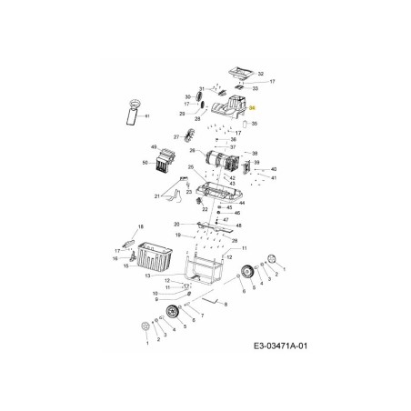 ALLOGGIAMENTO SUPERIORE 092.64.119 ORIGINALE MTD | Newgardenstore.eu