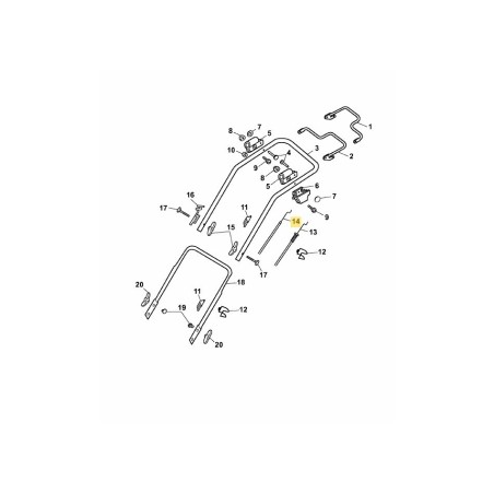 Bowdenzugbremse 4008058 ORIGINAL MTD | Newgardenstore.eu