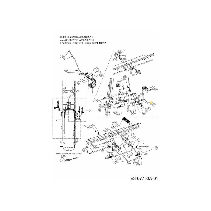 Wellenumkehrpedal 603-04807 Original Montiert