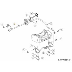 REAR AXLE 611-05023B ORIGINAL MTD