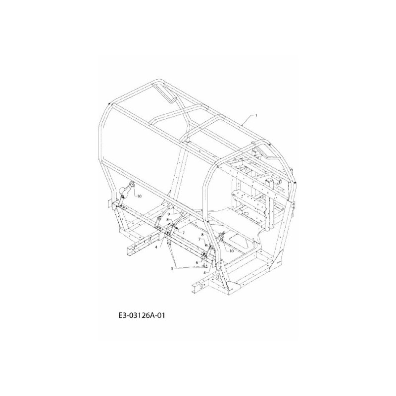 BRACKET, SEAT BELT, LH 707-04863637 ORIGINAL MTD