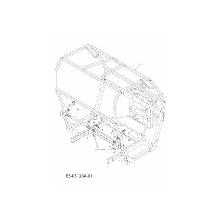 SUPPORT DE CEINTURE DE SÉCURITÉ GAUCHE 707-04863637 ORIGINAL MTD | Newgardenstore.eu