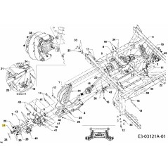 TUERCA: HEXAGONAL: M22x1.5: CL6 712-04109 ORIGINAL MTD | Newgardenstore.eu