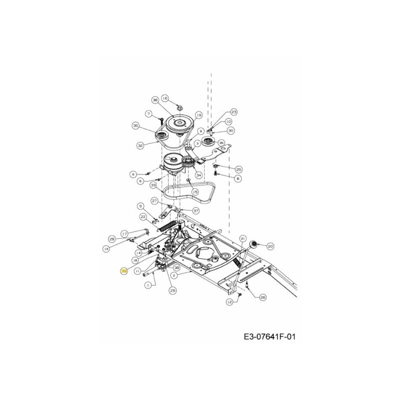 GUIDA ASSY-BELT 732-05060 ORIGINALE MTD