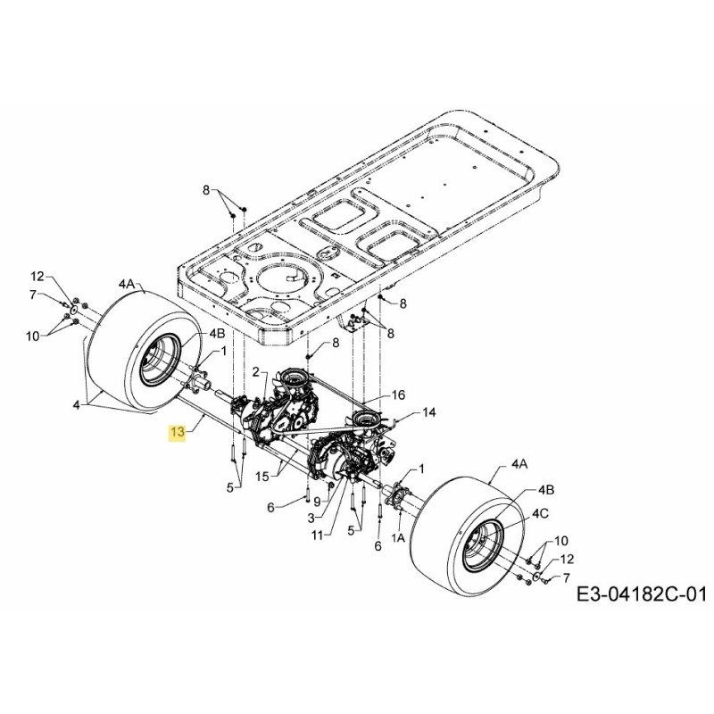 BIELLE 738-04192B ORIGINALE MTD
