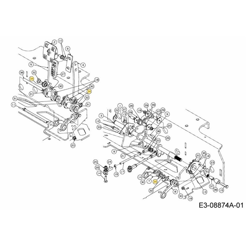 Lagerflansch 741-04568 ORIGINAL MTD