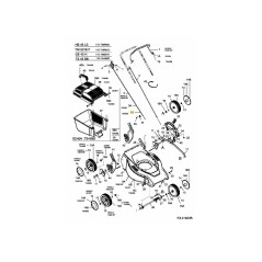THROTTLE CONTROL + CABLE BS 746-04151 ORIGINAL MTD | Newgardenstore.eu