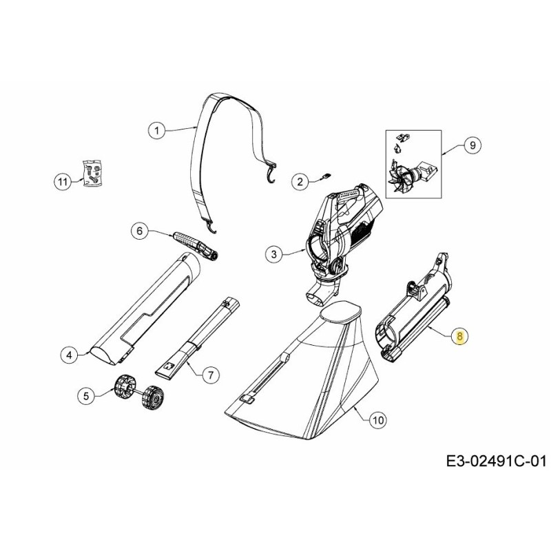 TUBE UPPER 40V 753-10669 ORIGINAL MTD