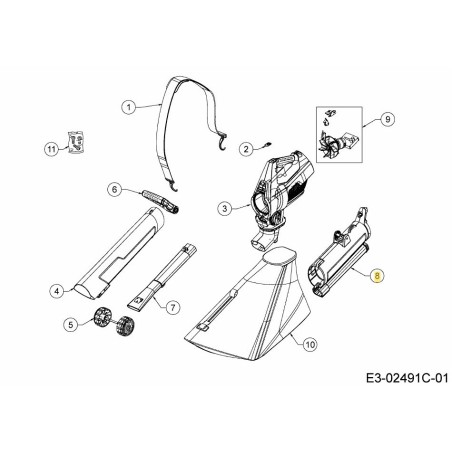 TUBO SUPERIOR 40V 753-10669 ORIGINAL MTD | Newgardenstore.eu