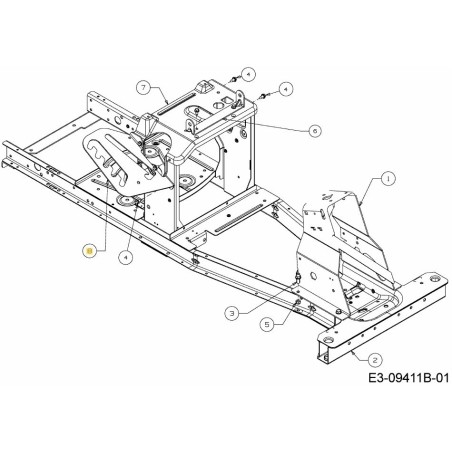 BRACKET DECK LIFT 783-08260637 ORIGINAL MTD | Newgardenstore.eu