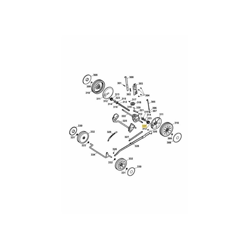 ENGRANAJE: EMBRAGUE: IZQUIERDO: 40/46 4625319 ORIGINAL MTD