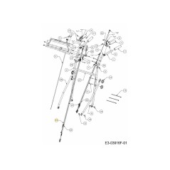 CÂBLE DE FREIN DROIT 746-05076A ORIGINAL MTD
