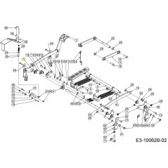 Manivelle gauche 680-00393-CY d'origine MTD