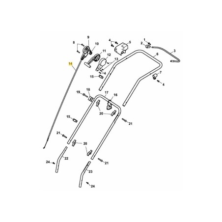 Alambre Bowden 3634169 ORIGINAL MTD | Newgardenstore.eu