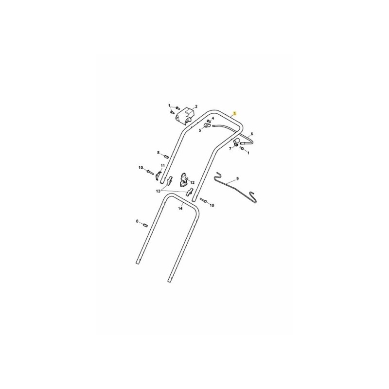 Upper handle 4980022 ORIGINAL MTD