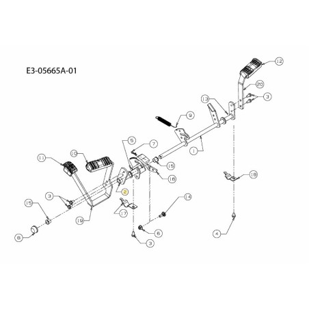 Wellenbaugruppe Hydro PDL 683-04571 Original MTD | Newgardenstore.eu