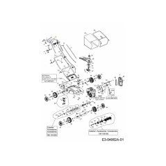 MANIGLIA SUPERIORE 749-05187 ORIGINALE MTD