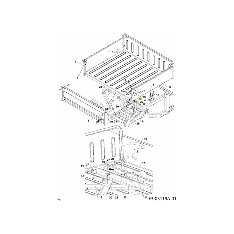 Puleggia distanziatrice 750-04634 ORIGINALE MTD