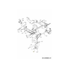 AXLE-CASTER WHEEL 750-3222 ORIGINAL MTD