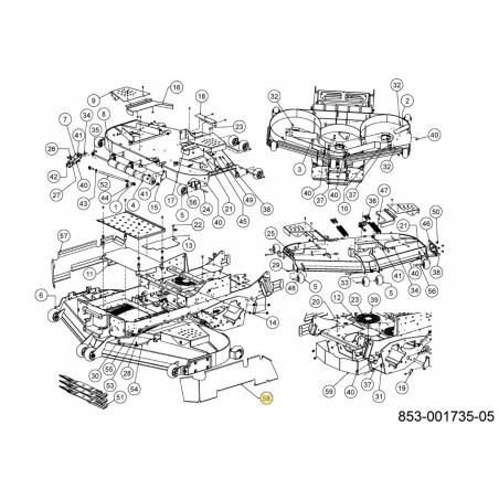 PANEL LH DECK 72" 764-05523 ORIGINAL MTD | Newgardenstore.eu
