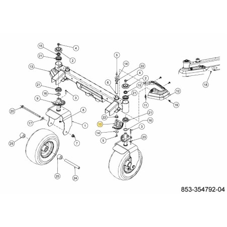 STERZO A CAMBIO PURT 717-06820 ORIGINALE MTD | Newgardenstore.eu