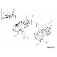 Kraftstofftankbaugruppe 751-12754 Original MTD
