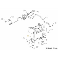 ASSALE ANTERIORE ASSY. 8X8 CENTRALE 611-04190B ORIGINALE MTD | Newgardenstore.eu
