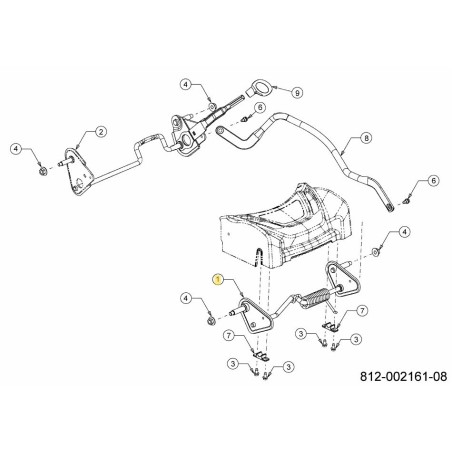 ASSALE ANTERIORE ASSY. 8X8 CENTRALE 611-04190B ORIGINALE MTD | Newgardenstore.eu