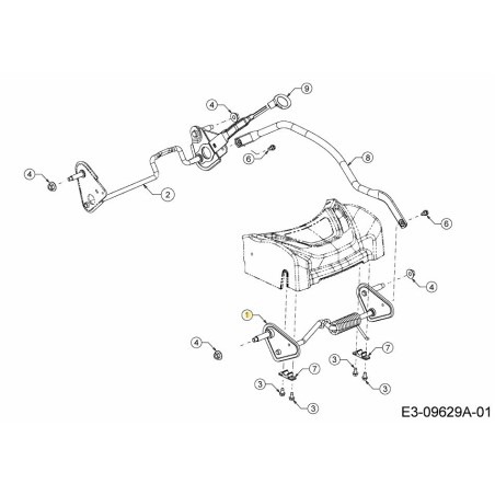ASSALE ANTERIORE ASSY. 611-05041B ORIGINALE MTD | Newgardenstore.eu