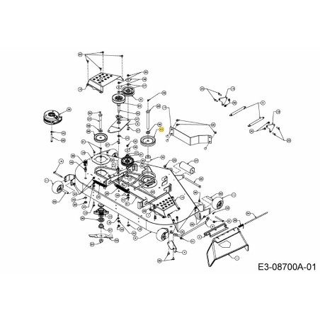 PULLEY DECK 756-04459A ORIGINAL MTD | Newgardenstore.eu