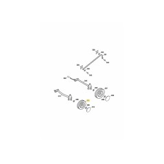 WHEEL, 180MM 4212050 ORIGINAL MTD | Newgardenstore.eu