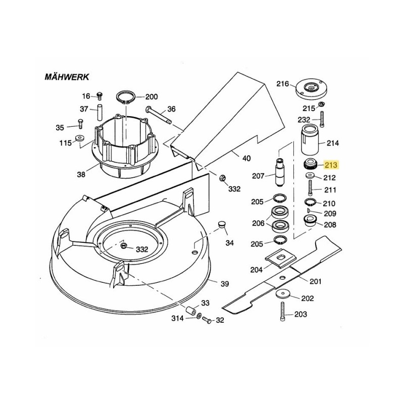 Zahnkupplungshälfte, oben 6150408 ORIGINAL MTD