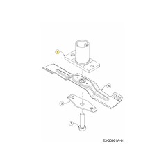 Adapter: Klinge: 25 mm x 0,430: PS 687-05240 Original MTD
