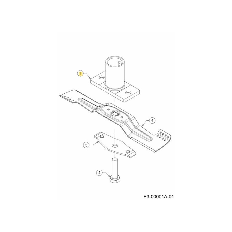 ADATTATORE LAMA 25 MM X .430 PS 687-05240 ORIGINALE MTD