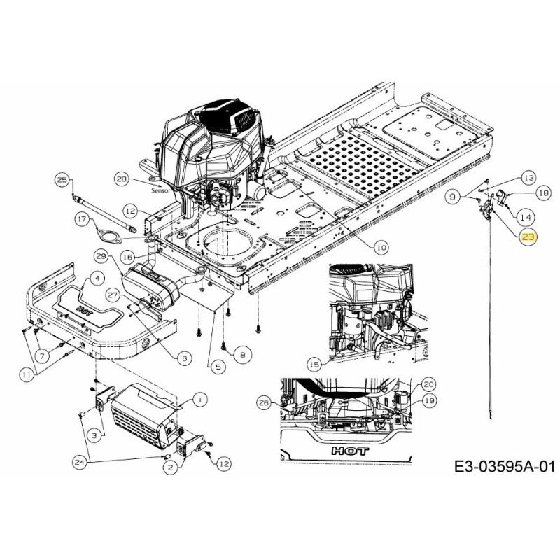 ACCELERATORE A CAVO 60" EFI 679CC 746-05404 ORIGINALE MTD