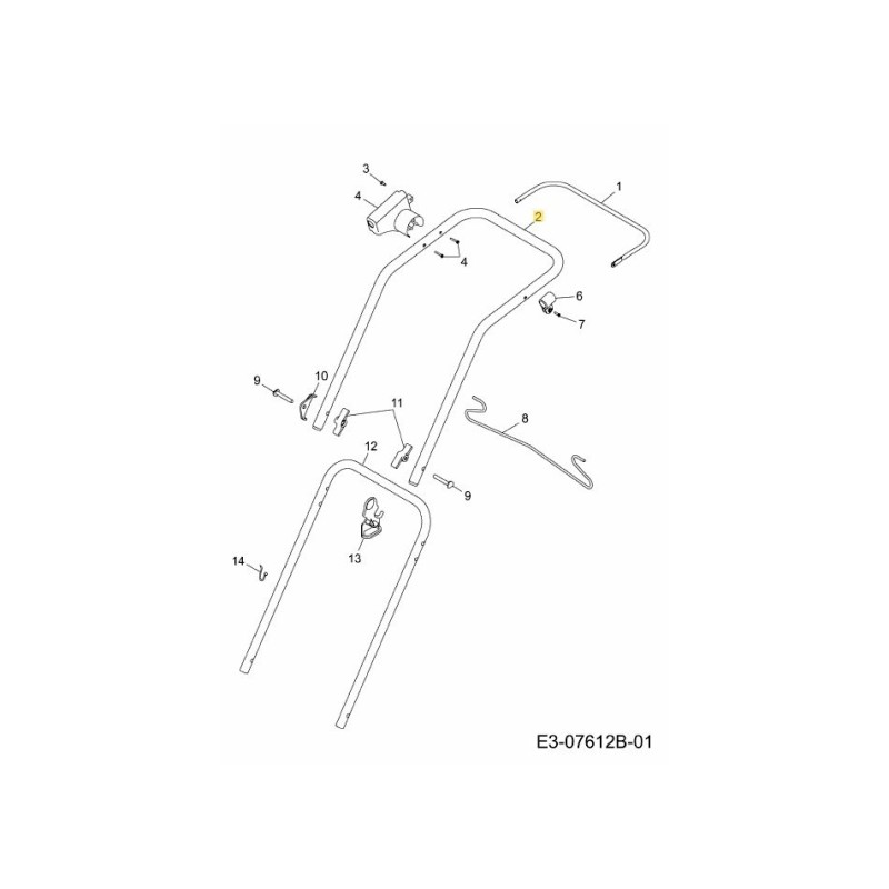 GUIDON SUPÉRIEUR 4924021-ET ORIGINAL MTD