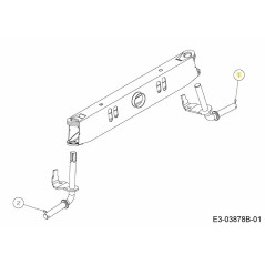 Achsenbaugruppe:Vorderachse:Links LT-5 638-04007A-S Original Montiert | Newgardenstore.eu