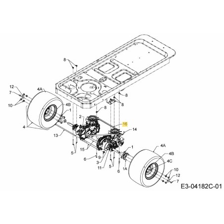BELT TRANSMISSION DRIVE A SEC 754-04043B ORIGINAL MTD | Newgardenstore.eu