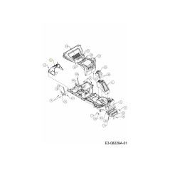 Abdeckung BRIGGS 190CC MINI RIDER 731-09318 ORIGINAL MTD | Newgardenstore.eu