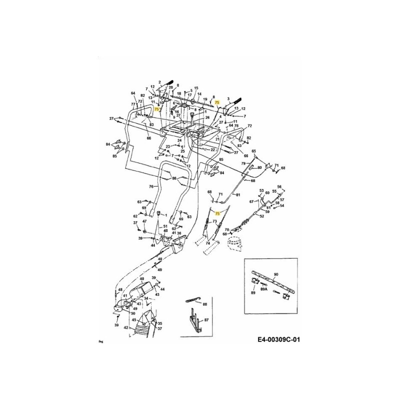CÂBLE D'EMBRAYAGE 746-0952 D'ORIGINE MTD