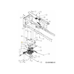 BRACKET TRANSMISSION 783-08463637 ORIGINAL MTD | Newgardenstore.eu