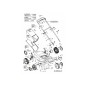 Conjunto de rueda: 200 mm: tracción trasera ELP SLV 634-04250 ORIGINAL MTD