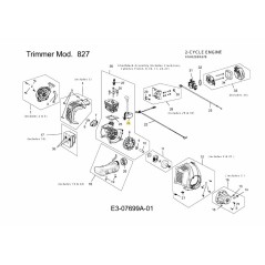 Ensemble d'allumeur 753-06826 d'origine MTD