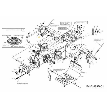 RETENEDOR DE EJE DERECHO 790-00186691 ORIGINAL MTD | Newgardenstore.eu